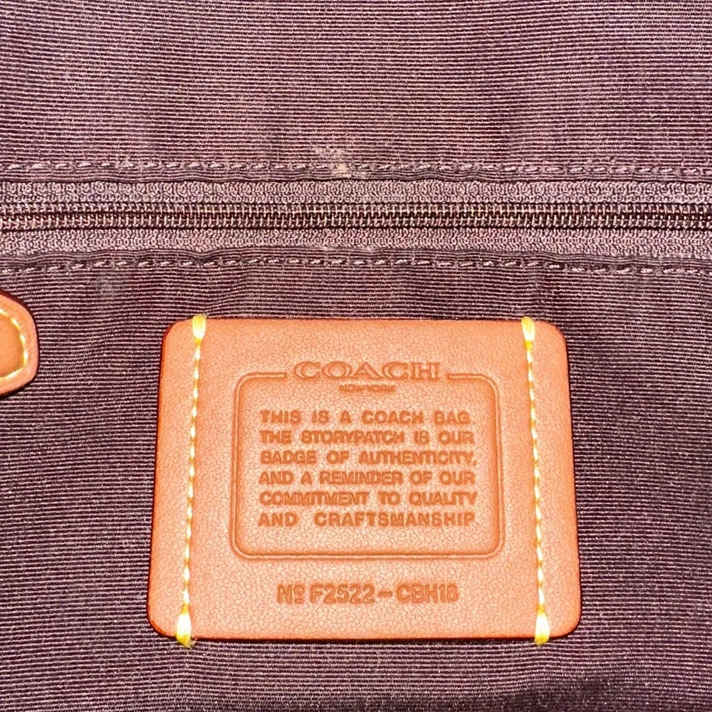 Coach, “JUDE” duffle bag gold hardware/dark wine color - Picture 3 of 8